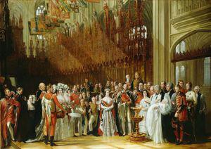 George Hayter Christening of the Prince of Wales in St.George's Chapel France oil painting art